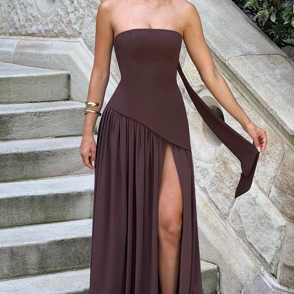 Babyboo MALIYAH MAXI DRESS - BROWN